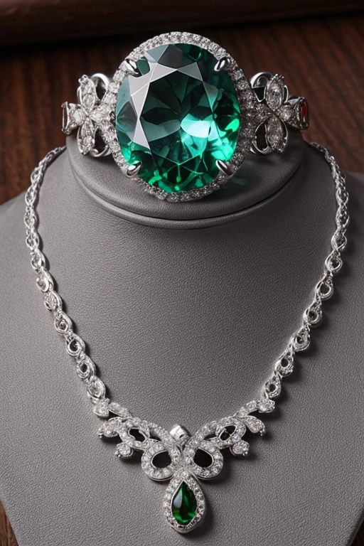 Silver wonderful jewelry great quality masterpiece, more ostentatious, great color, Green, Red