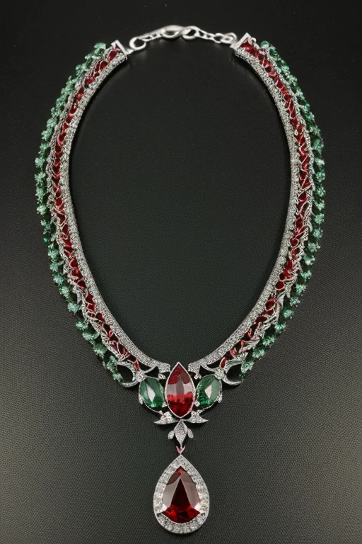 Silver wonderful jewelry great quality masterpiece, more ostentatious, great color, Green, Red