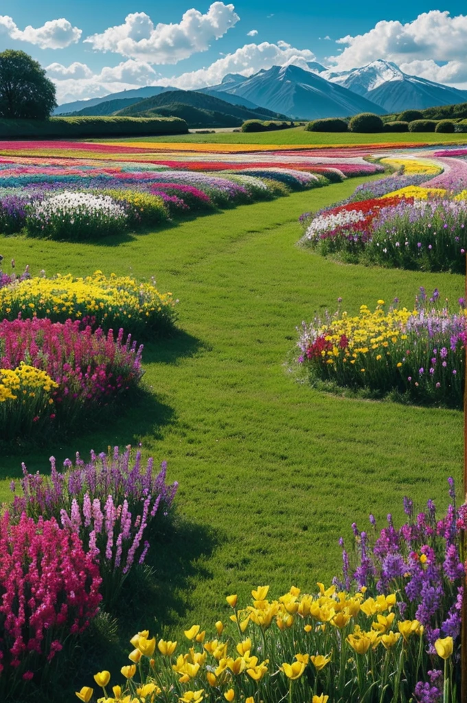 Fantasy flower field