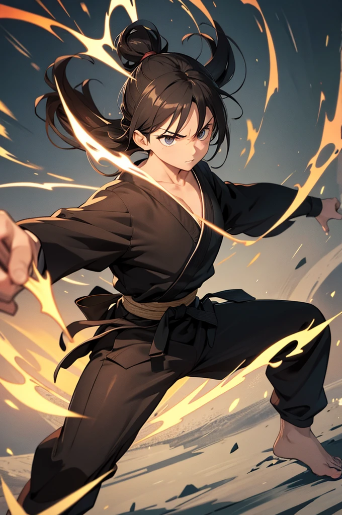 battoujutsu stance, weapon, (school uniform)