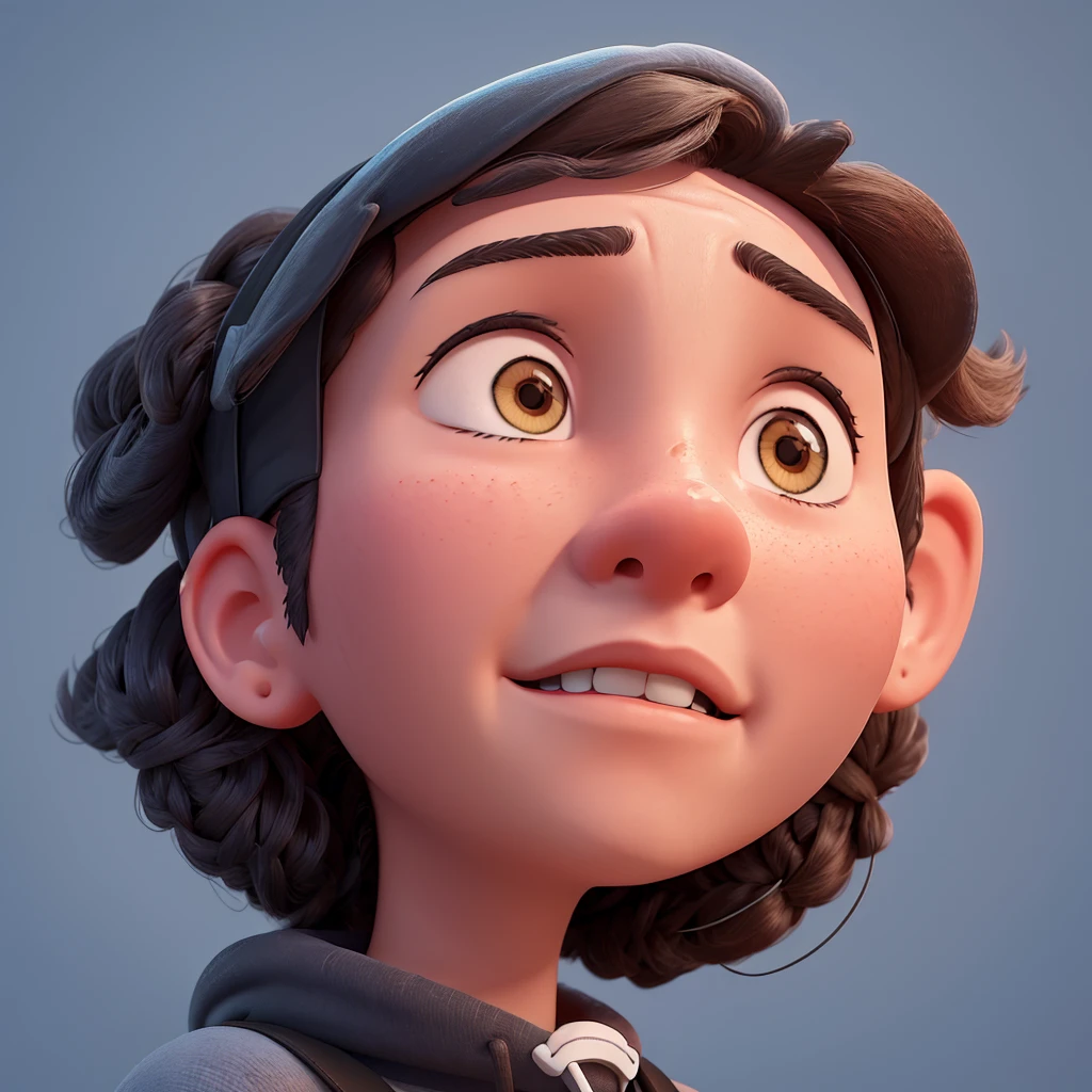 Develop a digital illustration showing a person overcoming challenges, with AI elements to add emotional details to the scene