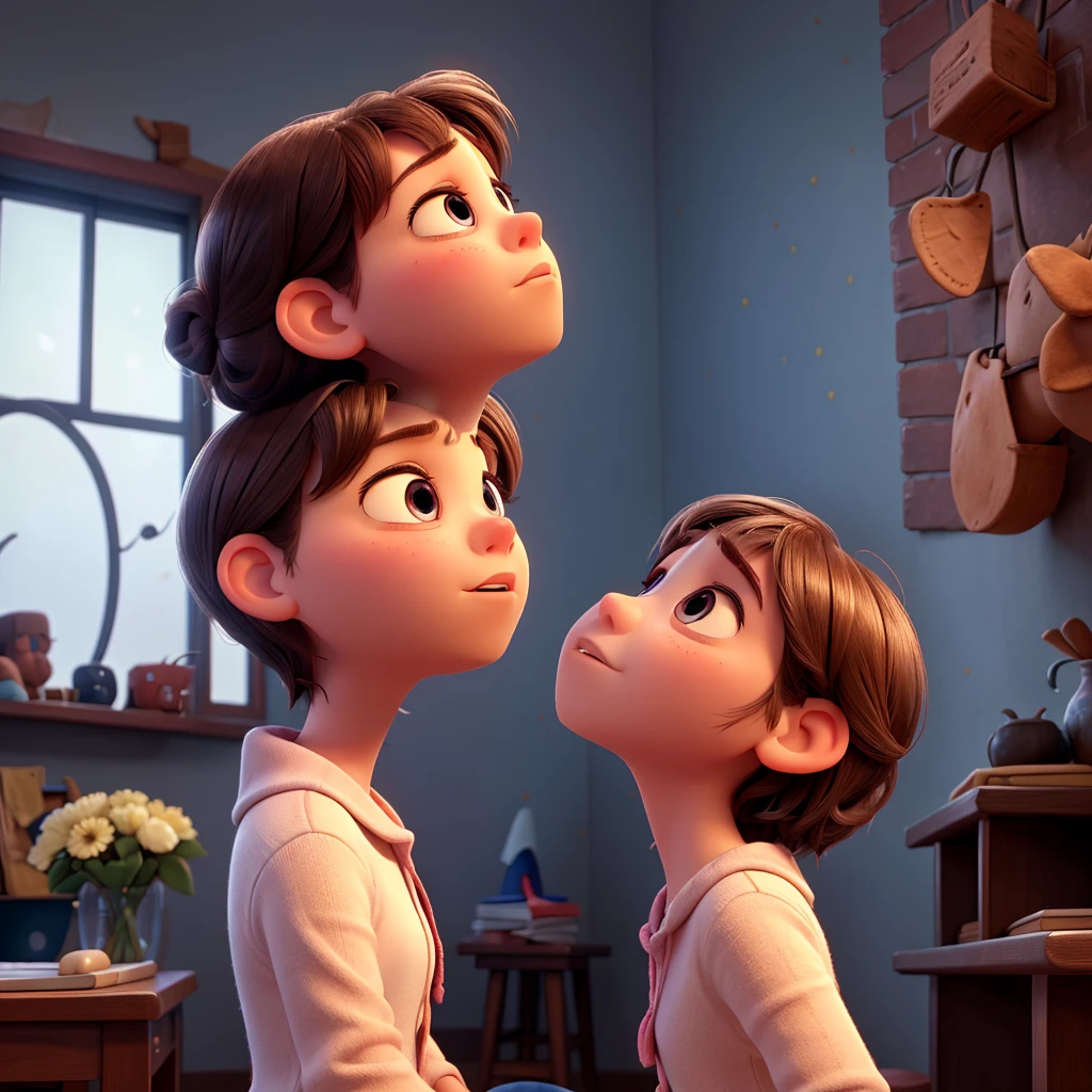 The emotional of inside out she's thinking look up