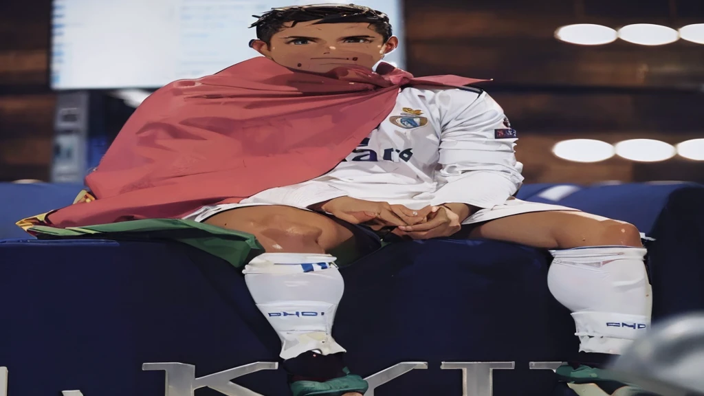 Ronaldo sitting