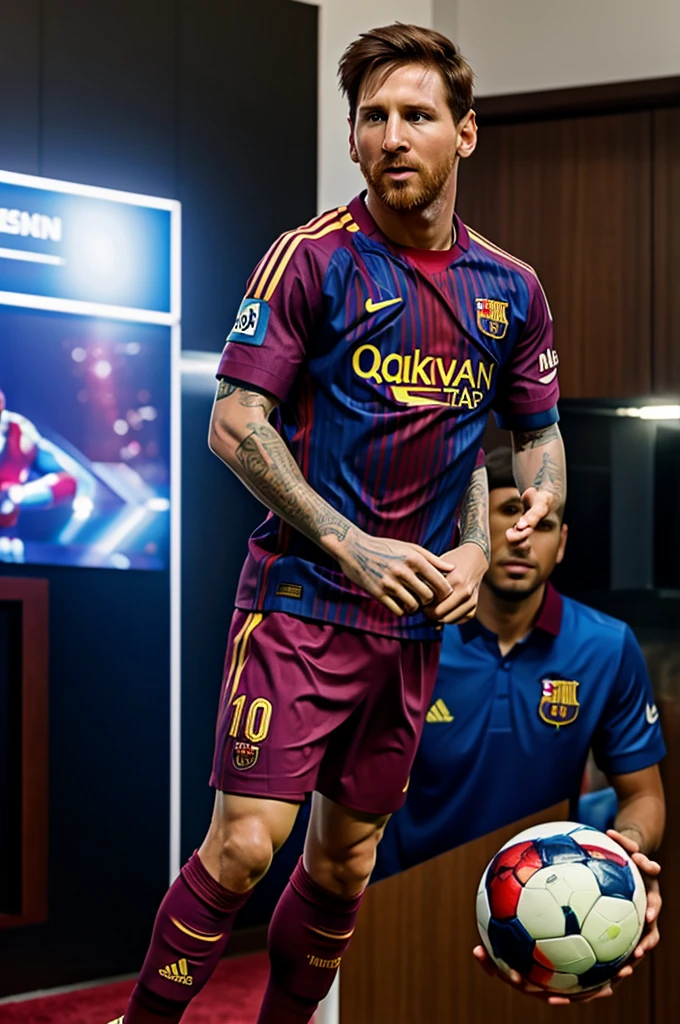 Messi in ironman suite