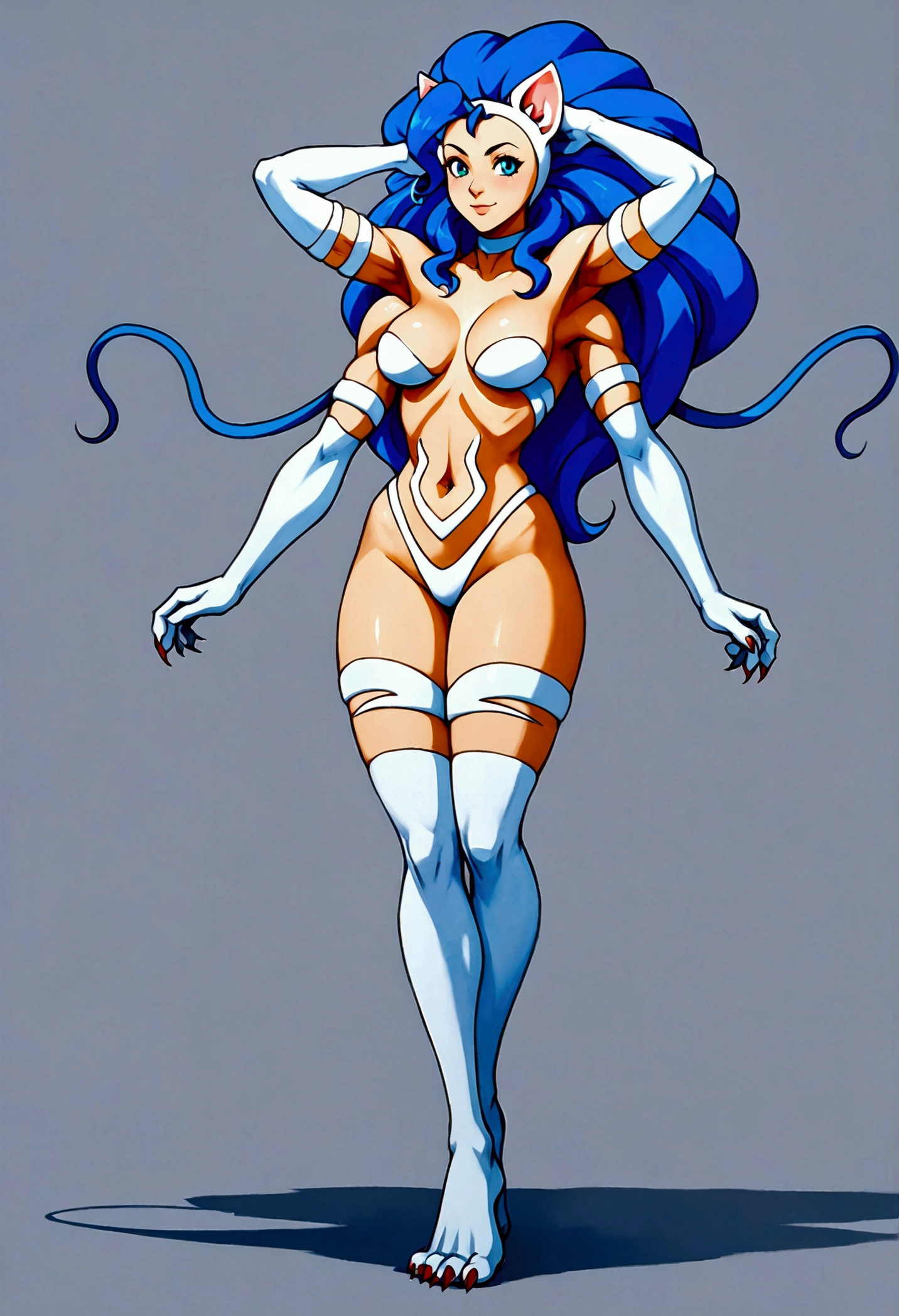 masterpiece, best quality), best resolution, (4arms:1.5), Felicia, full body.