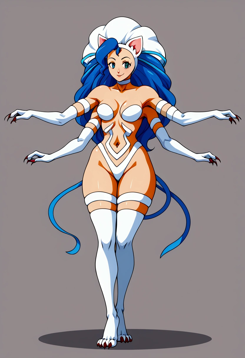 masterpiece, best quality), best resolution, (4arms:1.5), Felicia, full body.