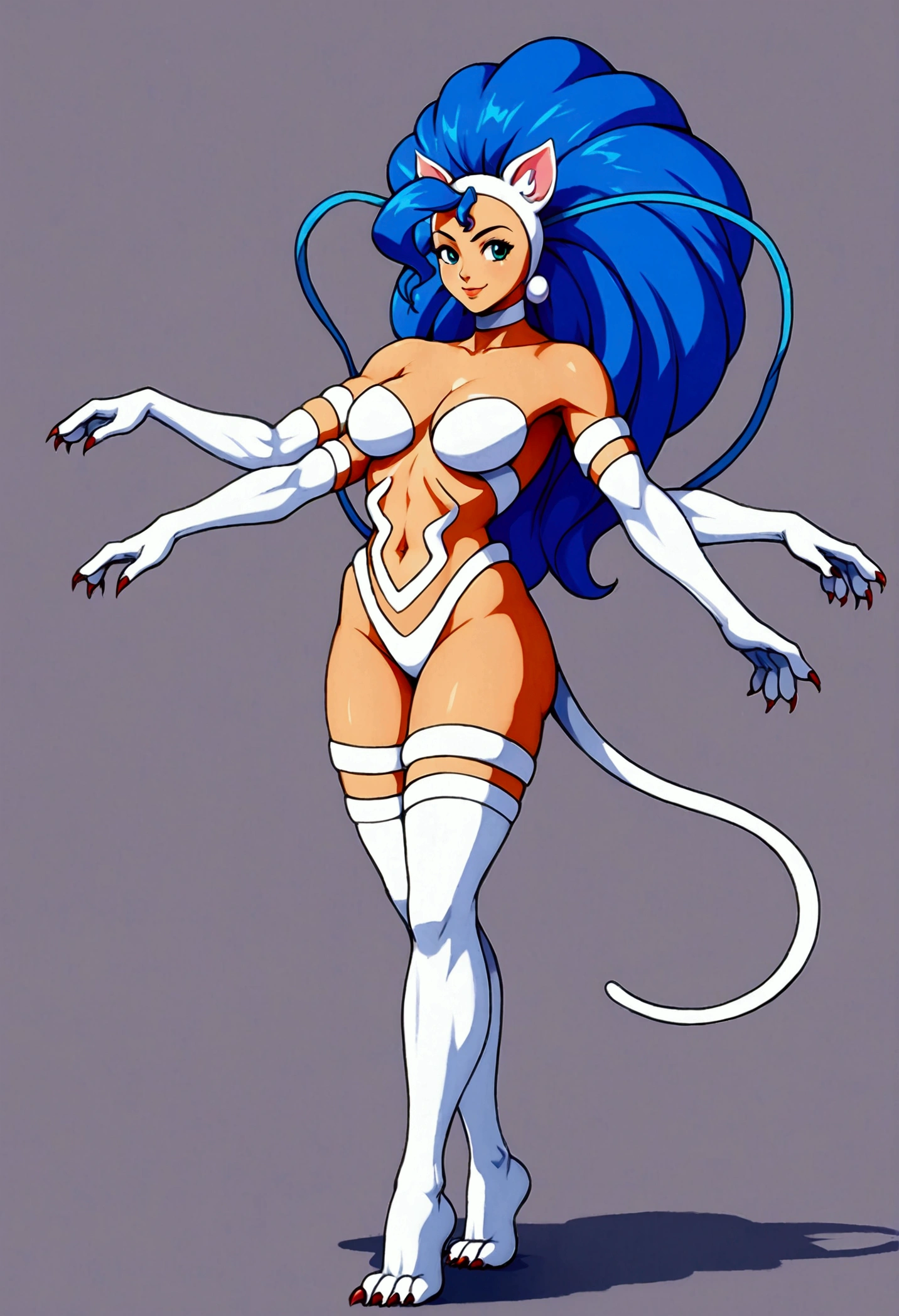 masterpiece, best quality), best resolution, (4arms:1.5), Felicia, full body.