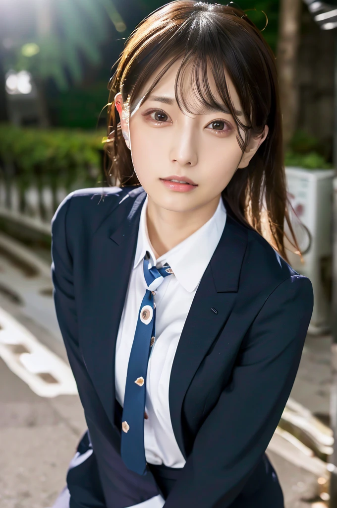 (8k, RAW photo, best quality, masterpiece:1.2), (realistic, photo-realistic:1.4), (extremely detailed 8k wallpaper), solo, a Japanse woman, office lady, suit