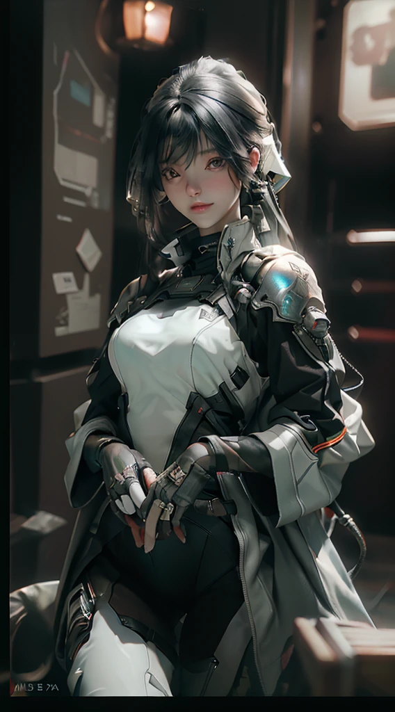 ((Best quality)), ((masterpiece)), (detailed:1.4), 3D, an image of a beautiful cyberpunk female,HDR (High Dynamic Range),Ray Tracing,NVIDIA RTX,Super-Resolution,Unreal 5,Subsurface scattering,PBR Texturing,Post-processing,Anisotropic Filtering,Depth-of-field,Maximum clarity and sharpness,Multi-layered textures,Albedo and Specular maps,Surface shading,Accurate simulation of light-material interaction,Perfect proportions,Octane Render,Two-tone lighting,Wide aperture,Low ISO,White balance,Rule of thirds,8K RAW,