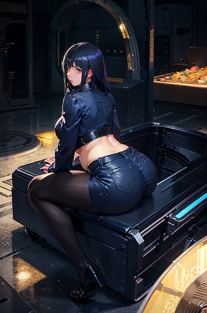 arched back, bitch , Big ass, Photorealistic lighting, Shiny skin, Plump