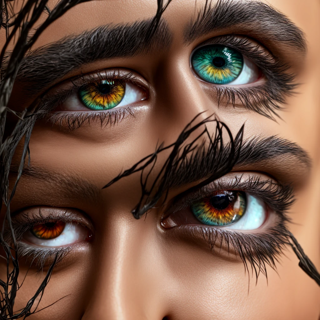 A blind female ninja in a white outfit, extremely detailed eyes and face, long eyelashes, completely white eyes, intricate details, photorealistic, cinematic lighting, 8k, high resolution, masterpiece, hyper detailed, digital art, concept art