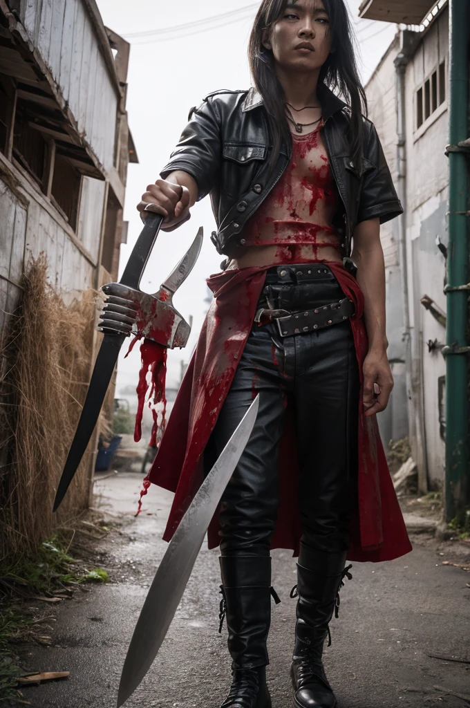 Bloody knife