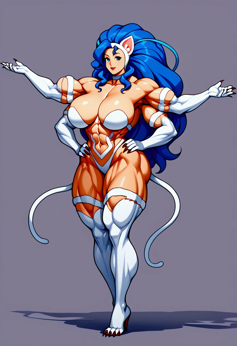 masterpiece, best quality), best resolution, (4arms:1.5), Felicia, muscular body, , full body.
