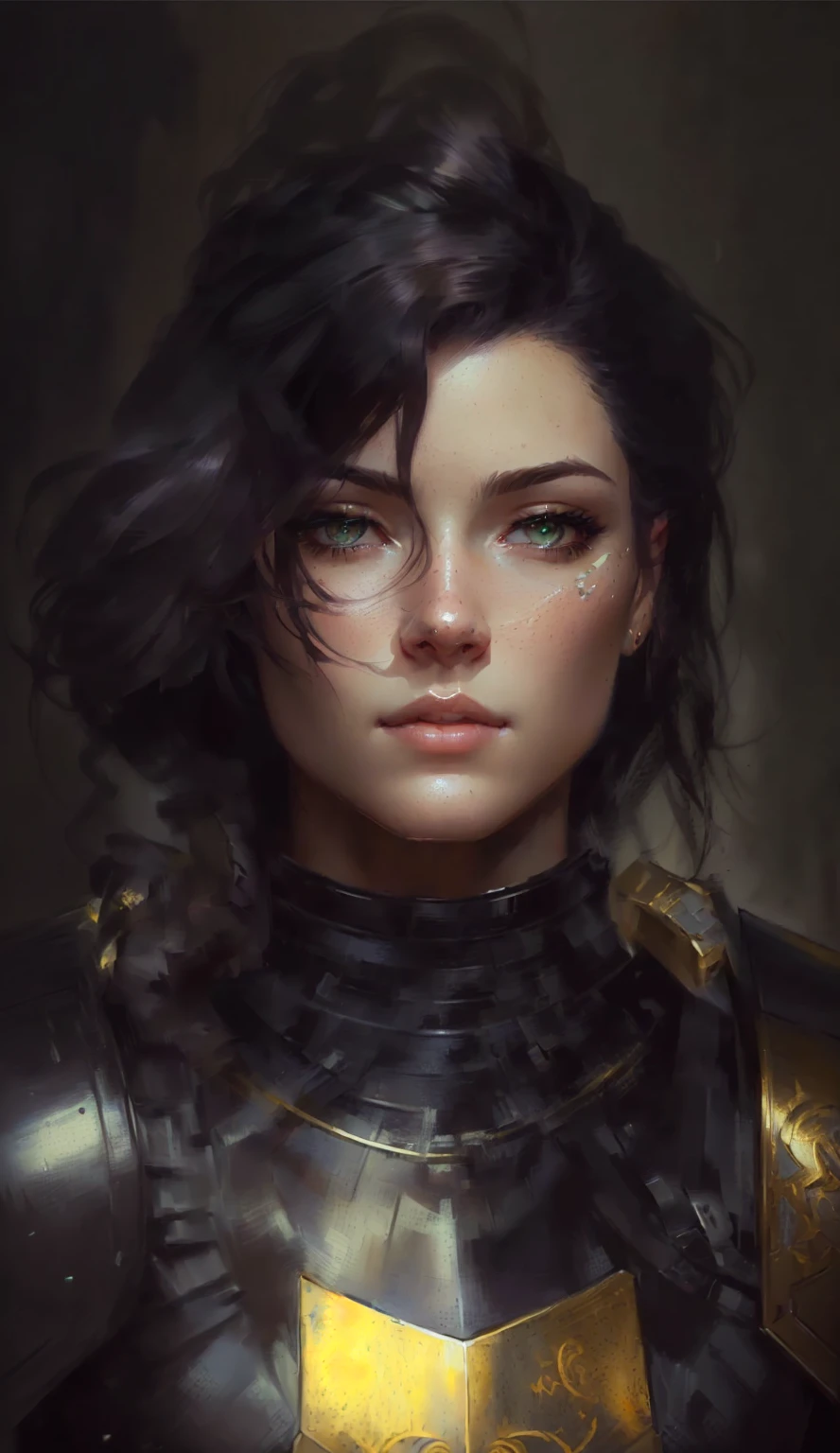 a close up of a woman in a armor suit with a sword, portrait knight female, portrait of female paladin, character art portrait, stunning character art, fantasy concept art portrait, beautiful character painting, charlie bowater character art, detailed character portrait, character concept art portrait, character portrait art, alena aenami and artgerm, closeup character portrait
