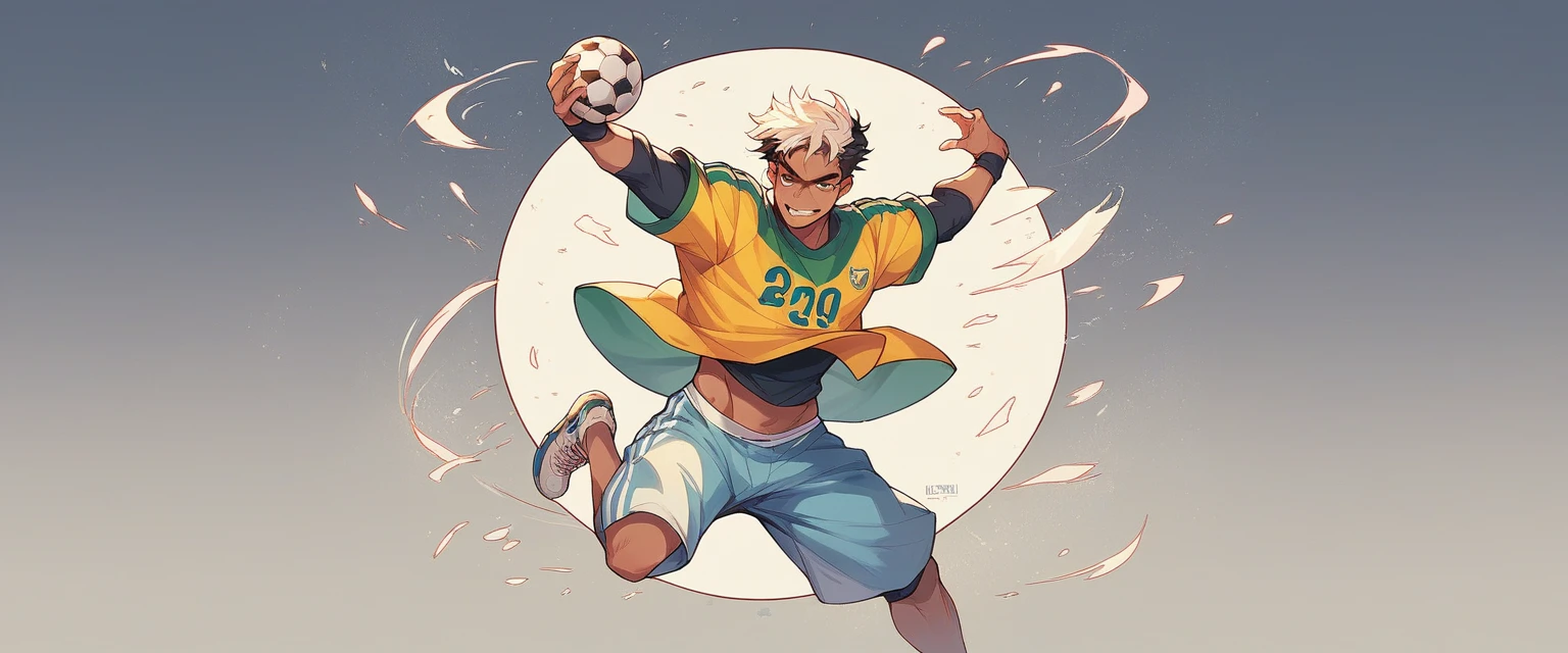 Create a Brazilian football themed wallpaper