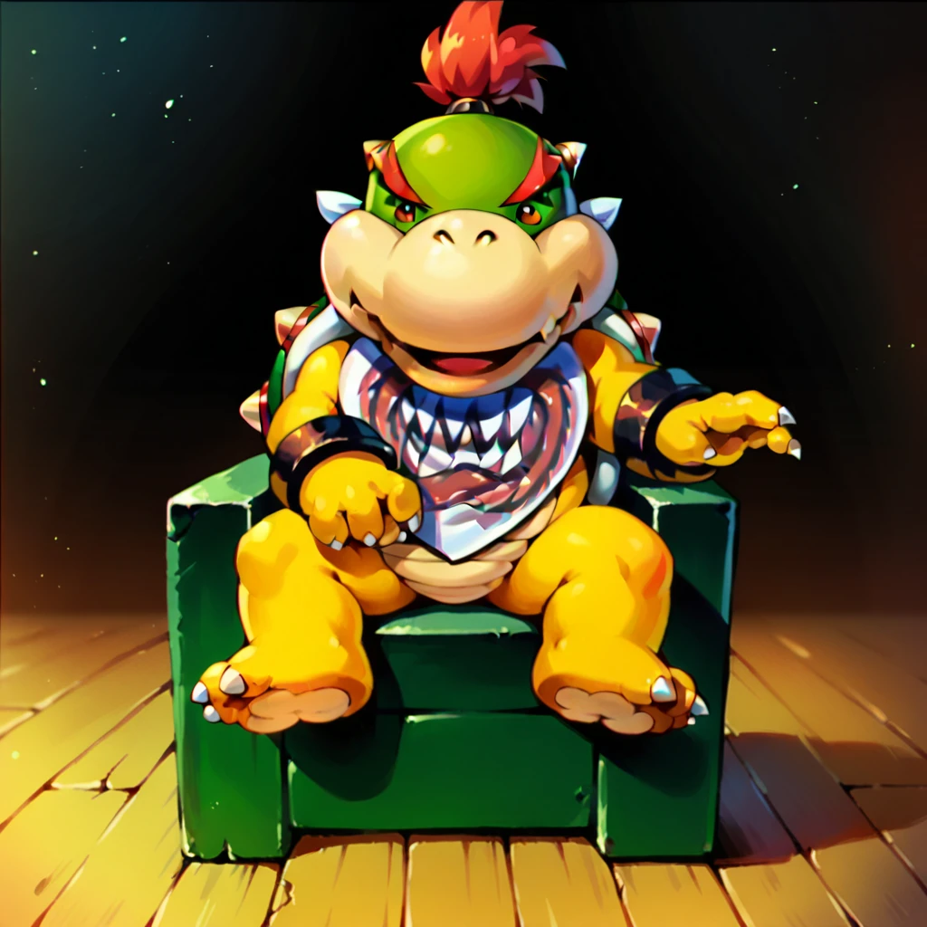 JBowser, Sitting on a chair, from the front