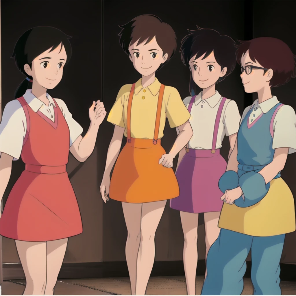 4 people,smile,
Yasuko,1 Female,
Black Hair,
Long Hair,Low Ponytail,
Iris,
kimono,Haori,
ADDCOL,4 people,smile,
and,1 personの女の子,,
Brown Hair,
Short Twin Tails,
Iris,
Hair Ribbon,
Pink Dress,puffy Short sleeve,
White Bloomers,
ADDCOL,4 people,smile,
satsuki,1 personの女の子,
Black Hair,
short hair,
Iris,
Yellow Shirt,Short sleeve,
suspenders,
skirt,
ADDCOL,4 people,smile,
Tatsuo,1 person,
Black Hair,
short hair,
Glasses,
Collared shirt,Sweater vest,
pants,