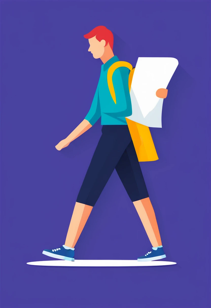 Back to scholl illustration concept flat design