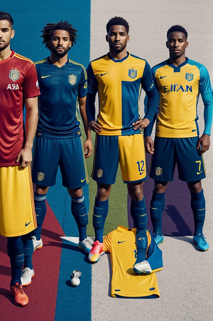 Create a unique soccer kit in rarely seen colors