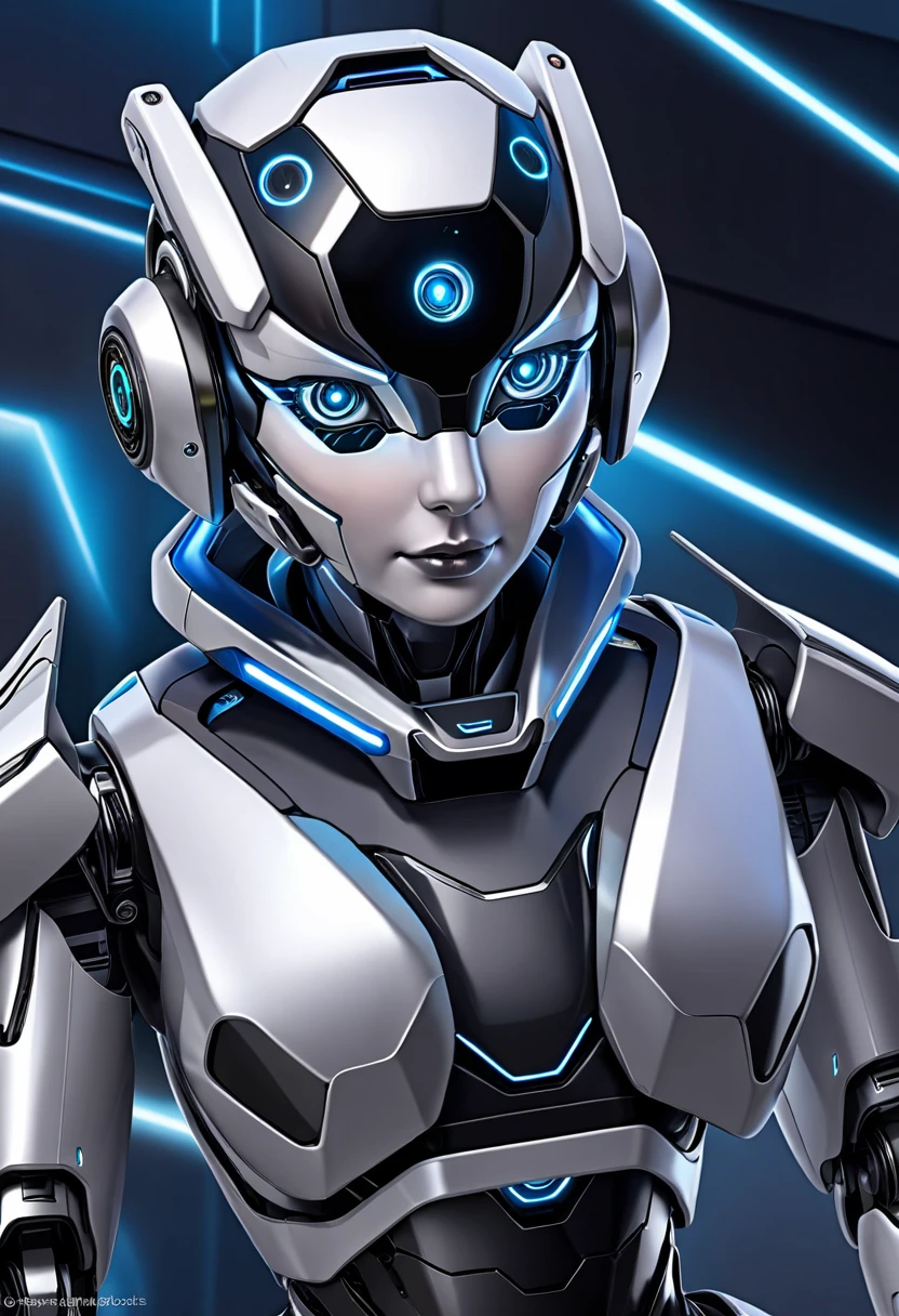 transform into cyborg robots keep real face