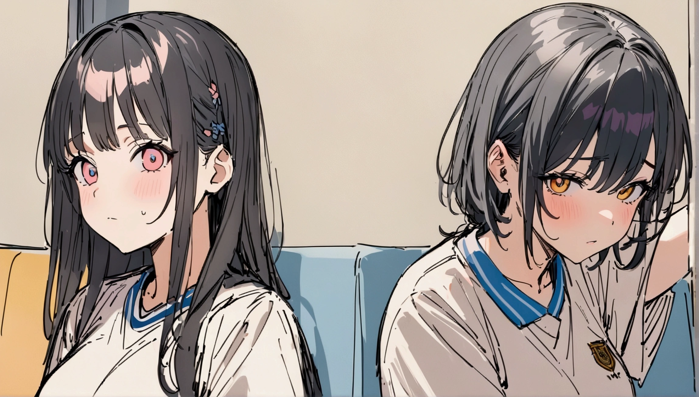 masterpiece,最high quality,Super detailed,High resolution backgrounds,8K,High Resolution,high quality,break,high school student,I am worry about it,Soccer Club,Japanese manga style, sketch, Colored pencil