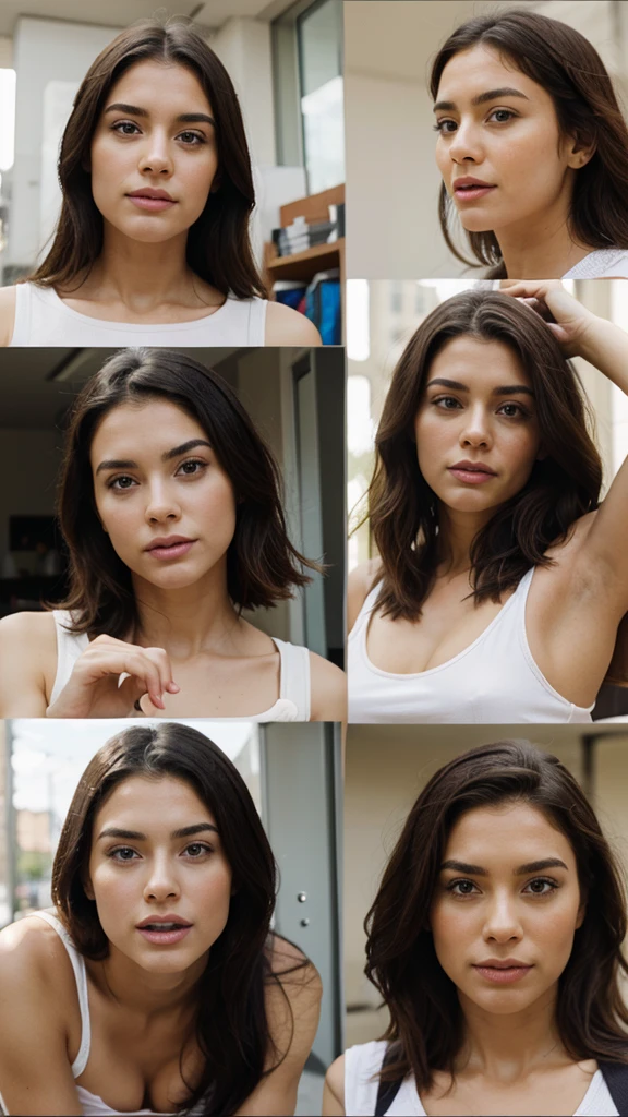 different positions, same face