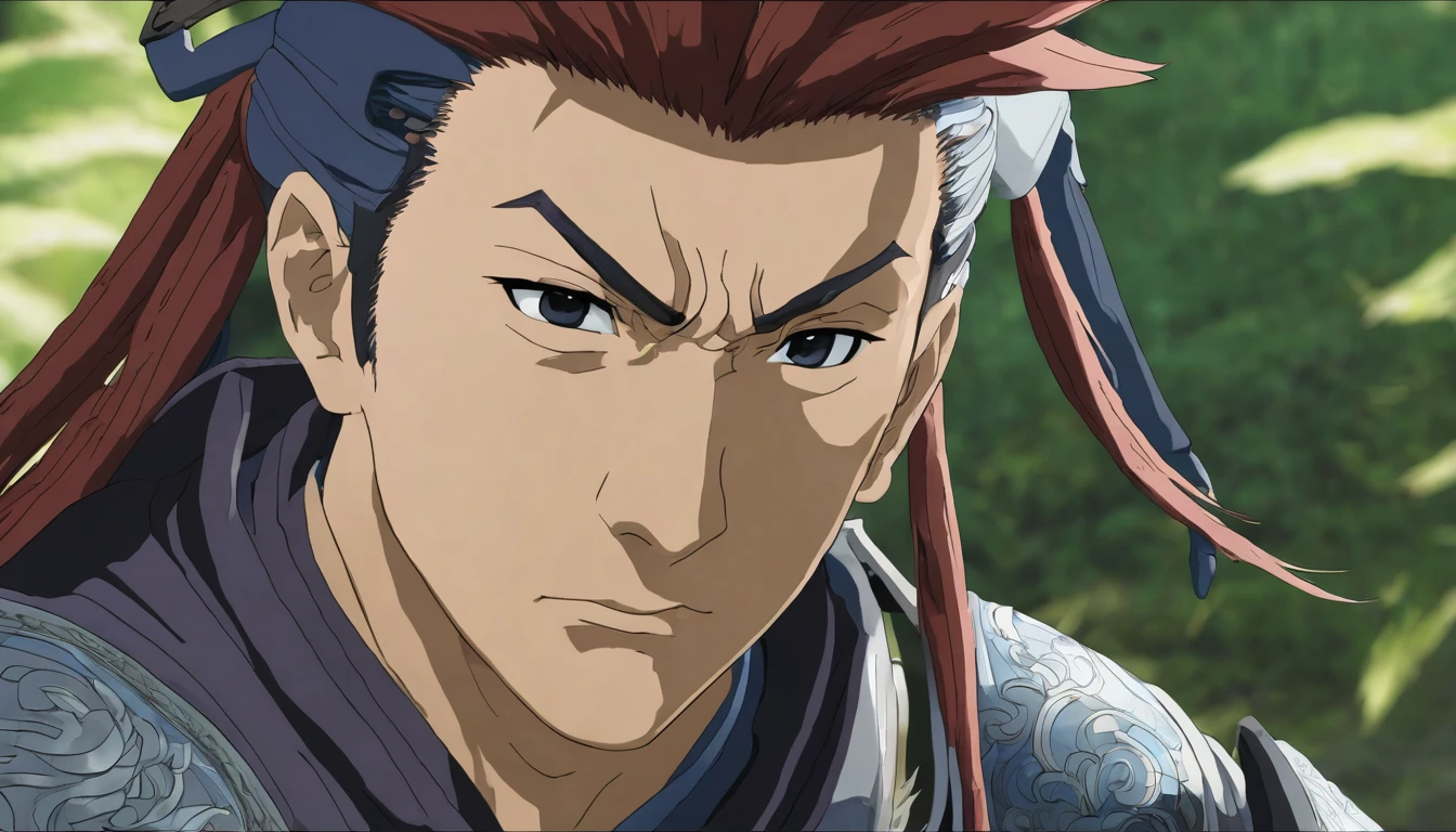 anime portrait of the warrior, anime,