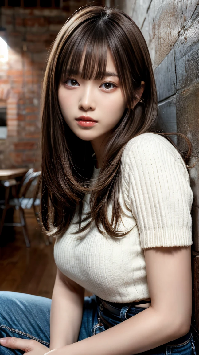 ((Highest quality)),((masterpiece)),((so beautiful)), Unique light and shadow, One Girl, Messy Hair, Realistic skin texture, rugged desert, Cactus, Feminine pose