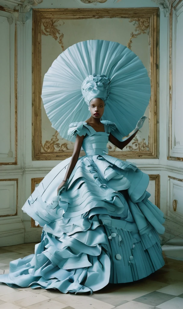 Louvre interior, fashion photoshoot, photographed by Tim Walker, ultra high definition, realistic, perfect hands, perfect figures