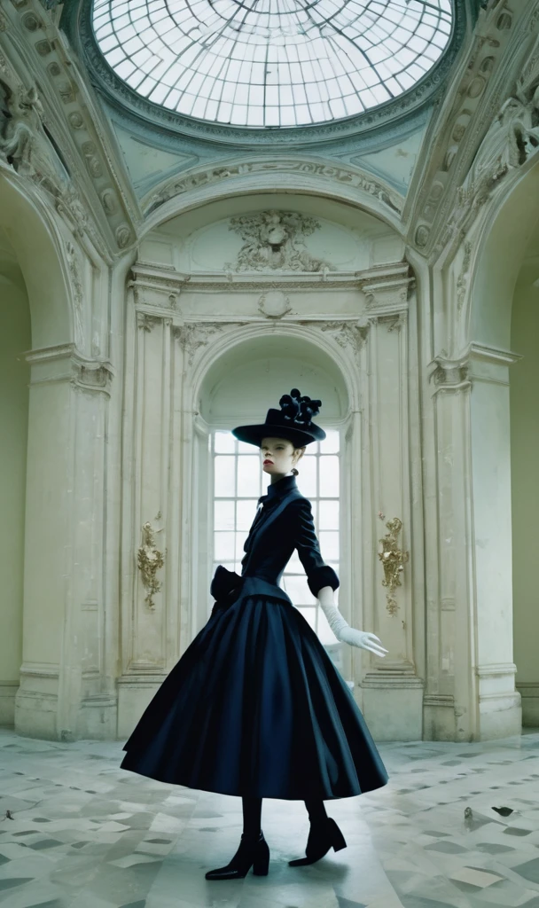 Louvre interior, fashion photoshoot, photographed by Tim Walker, ultra high definition, realistic, perfect hands, perfect figures