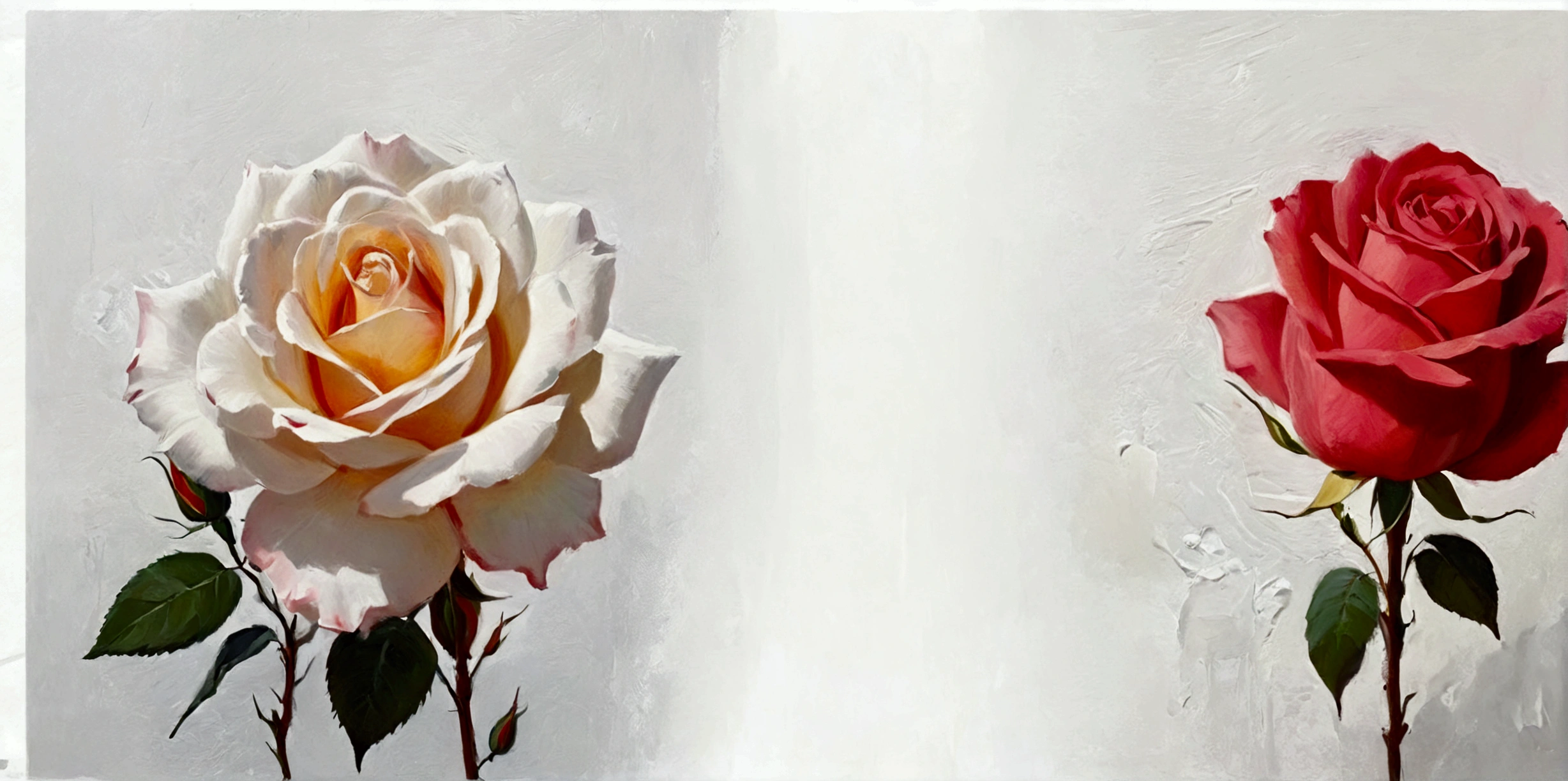 A big rose flower,Perfect proportion,symmetry,bright,White background,real,emotion,Thick textured paint