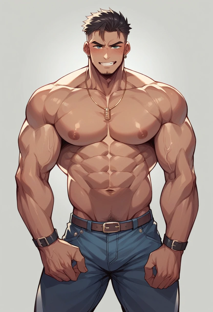 Hot man with very big chest hot anime
