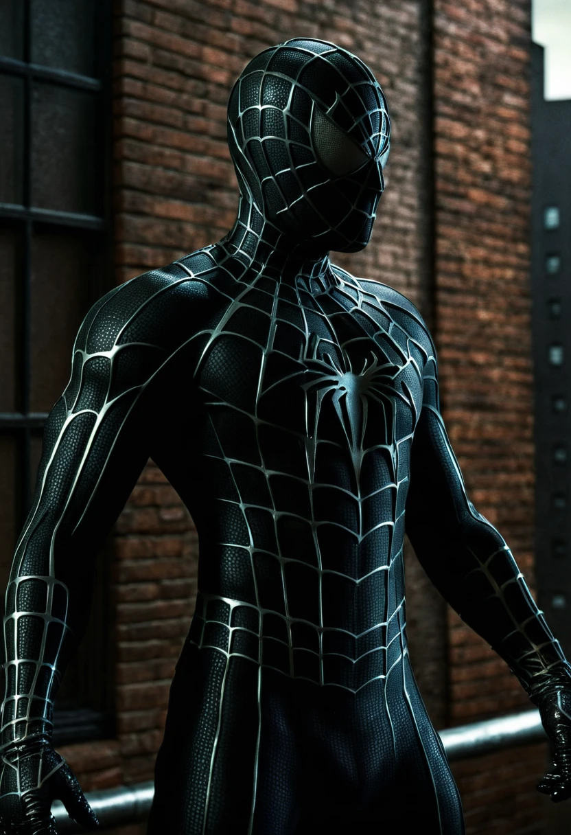 score_9, score_8_up, score_7_up, best quality, realistic, masterpiece, beautiful detail, hyperrealistic, woman ((1girl, woman body, big breasts)), amazing detailed full body portrait of a beautiful japanese girl, wearing a realistic and highly detailed black raimi spider-man suit, ((huge muscular girl)), wears black spiderman mask, professional model wears ultra - detailed black raimi spider - man suit, ultra - detailed and grained black raimi spiderman suit, suit covered entire body and hand, black spiderman gloves, wet, (beautiful pose), (full body), (dirty skin), close up, octane render, highly detailed, volumetric, dramatic lighting, (highest quality:1.1), (HDR:1.3), (top quality, best quality), realistic, high definition,