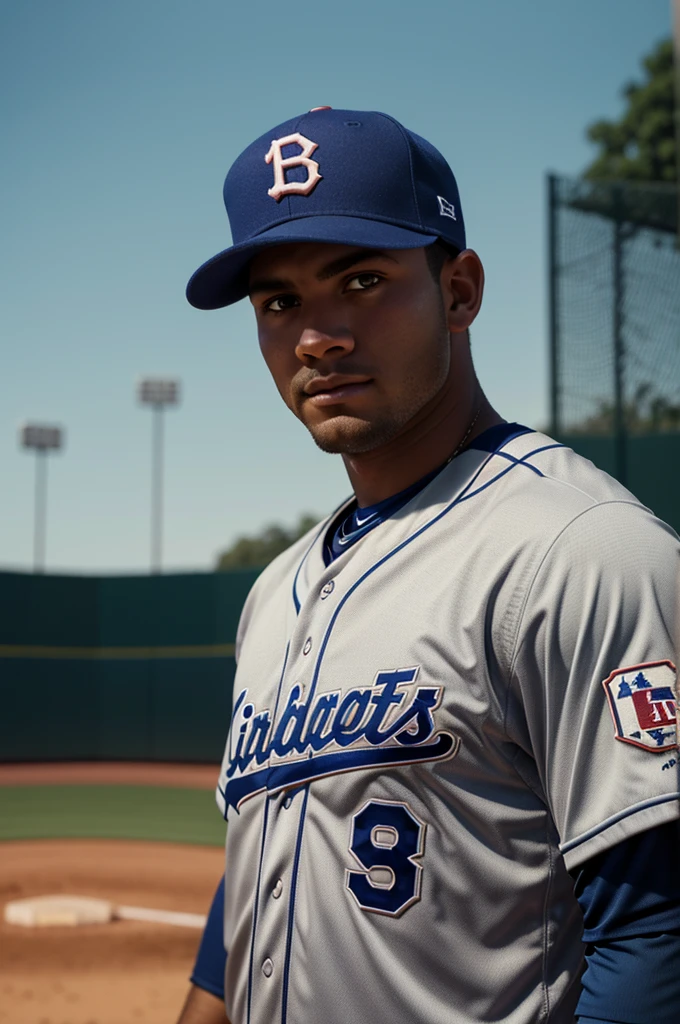 a baseball player, highly detailed portrait, hyperrealistic, 8k, extremely detailed eyes and face, detailed baseball uniform, playing baseball, dynamic pose, outdoor baseball field, realistic lighting, vivid colors, cinematic lighting, dramatic shadows, photorealistic, volumetric lighting, film grain, depth of field, bokeh