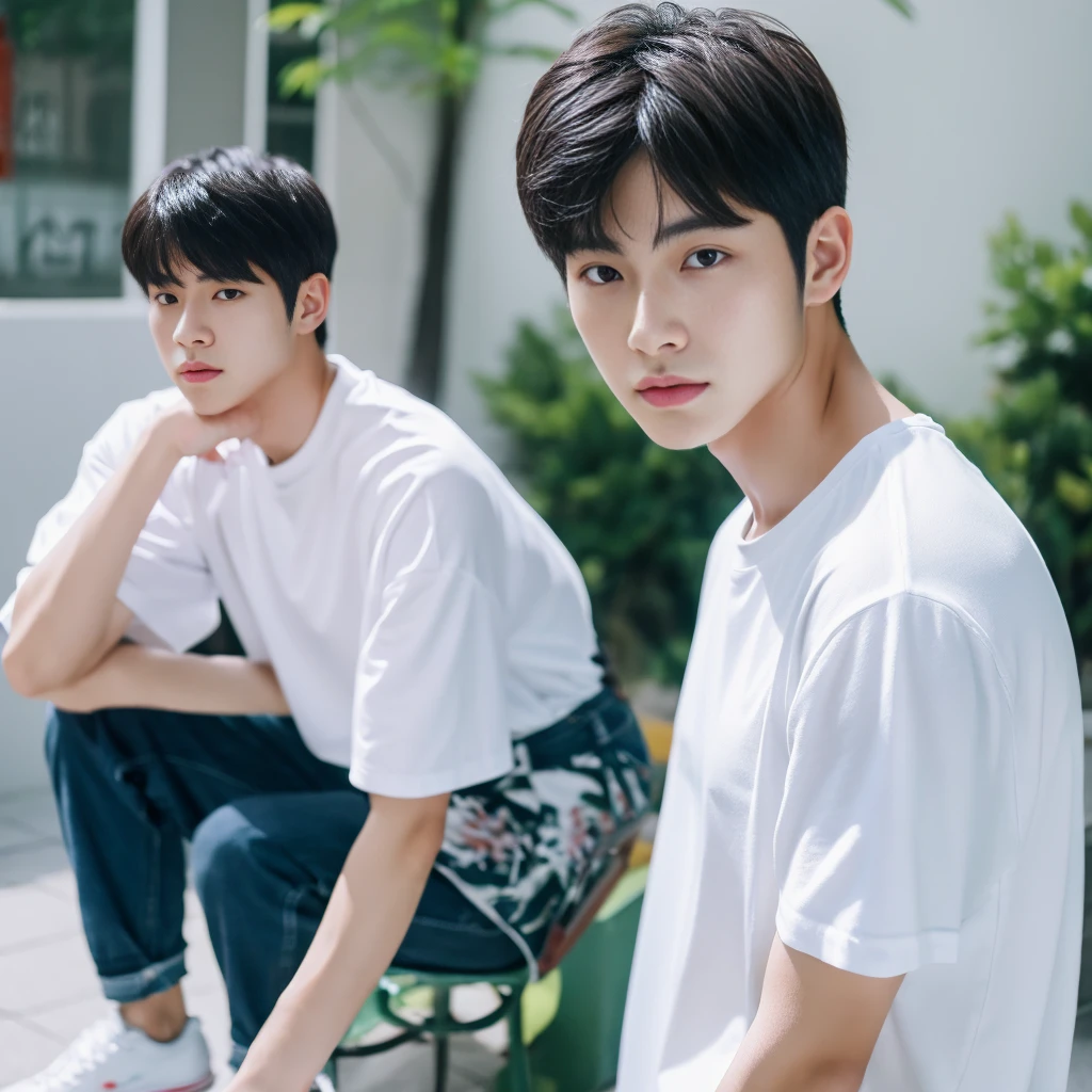 Asian alpha male in white shirt looking at camera, Shin Jinying, Kim Do-young, Paint Ulzzang, Shen Quanrui, korean men, Shin Jin Young&#39;s Aesthetics, faceเกาหลีที่น่ารัก, handsome young man&#39;face, Jaeyong Nam, beautiful eyes、Kim Taejoon, Hyungtae, Inspiration from Jong Suk Lee, Avatar, Korean artist, Jung Jae Hyo 
