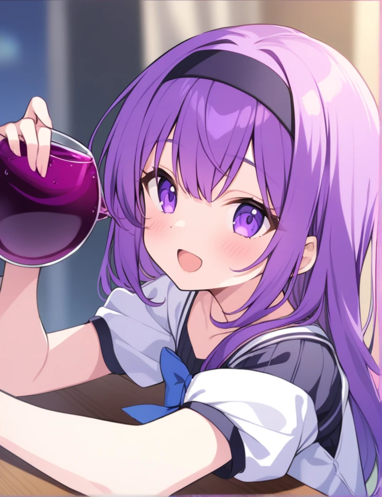 Grape juice girl