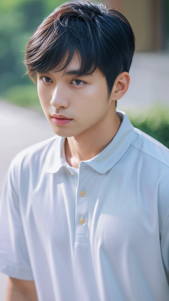 Asian alpha male in white shirt looking at camera, Shin Jinying, Kim Do-young, Paint Ulzzang, Shen Quanrui, korean men, Shin Jin Young&#39;s Aesthetics, faceเกาหลีที่น่ารัก, handsome young man&#39;face, Jaeyong Nam, beautiful eyes、Kim Taejoon, Hyungtae, Inspiration from Jong Suk Lee, Avatar, Korean artist, Jung Jae Hyo 