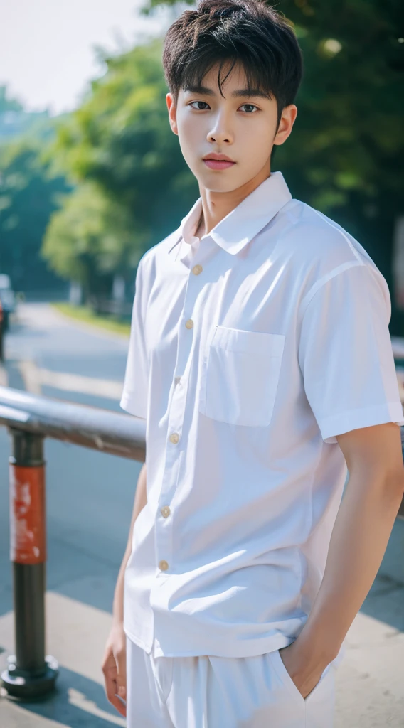 Asian alpha male in white shirt looking at camera, Shin Jinying, Kim Do-young, Paint Ulzzang, Shen Quanrui, korean men, Shin Jin Young's Aesthetics, faceเกาหลีที่น่ารัก, handsome young man'face, Jaeyong Nam, beautiful eyes、Kim Taejoon, Hyungtae, Inspiration from Jong Suk Lee, Avatar, Korean artist, Jung Jae Hyo