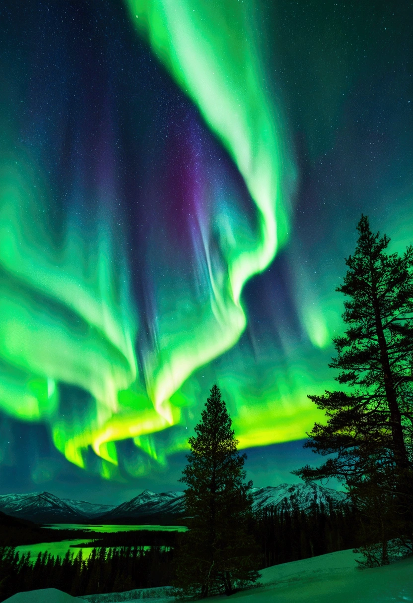 Best quality,Ultra-detailed,(aurora borealis),Angel image,otherworldly beauty,Night sky,Vibrant colors,luminouslighting,Ethereal atmosphere,Um ser celestial,glittering stars,cosmic energy,Extraordinary artistry,Heavenly creatures,Mythological elements,divine presence,Supernatural powers,Majestic performance,Vivid celestial tones,Engaging creations