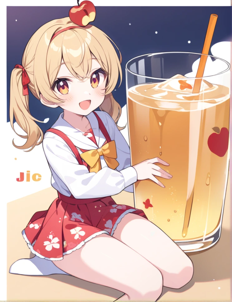Apple juice girl