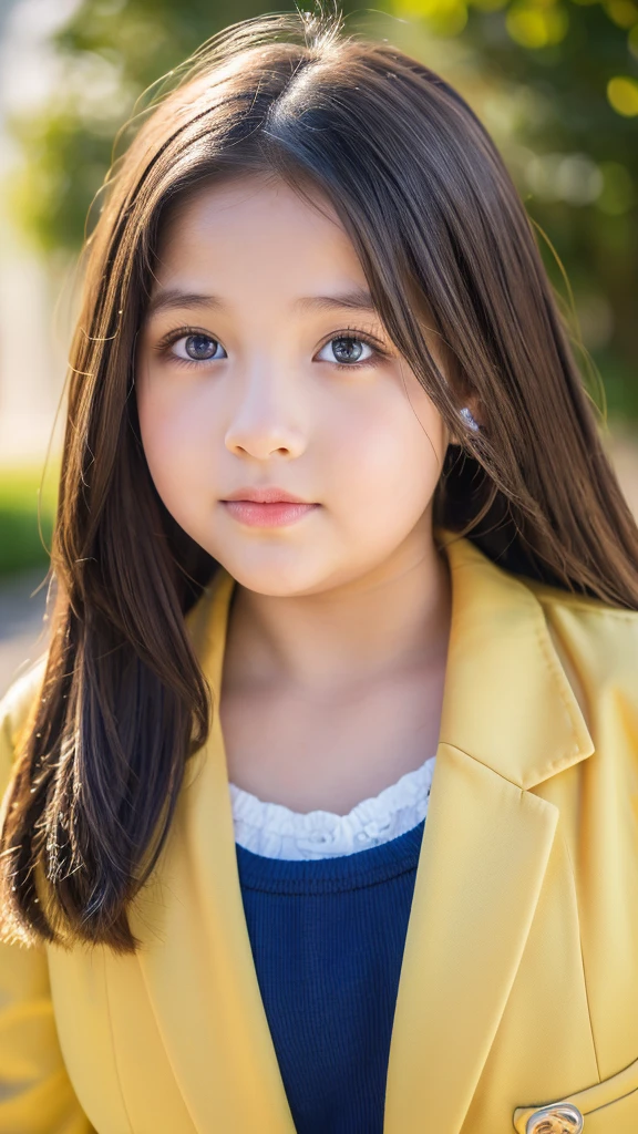 A chubby 12-year-old girl, wearing , (best quality,4k,8k,highres,masterpiece:1.2),ultra-detailed,(realistic,photorealistic,photo-realistic:1.37),detailed face,beautiful detailed eyes,beautiful detailed lips,extremely detailed eyes and face,longeyelashes,overweight,obese,school clothes,,cute,sweet,studio lighting,professional,vivid colors