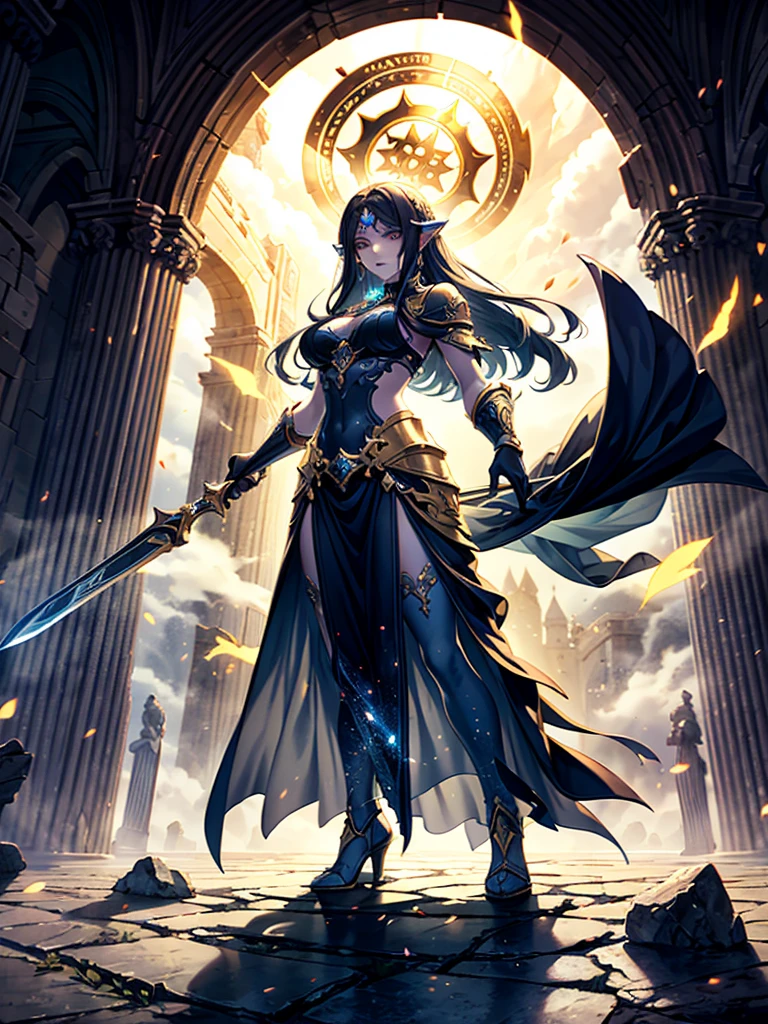 There is a colored aperture on the back,masterpaintings,Top image quality,ultra detaile,Grandiose scenes,Extreme light and shadow,Fantasy-like atmosphere。 --auto