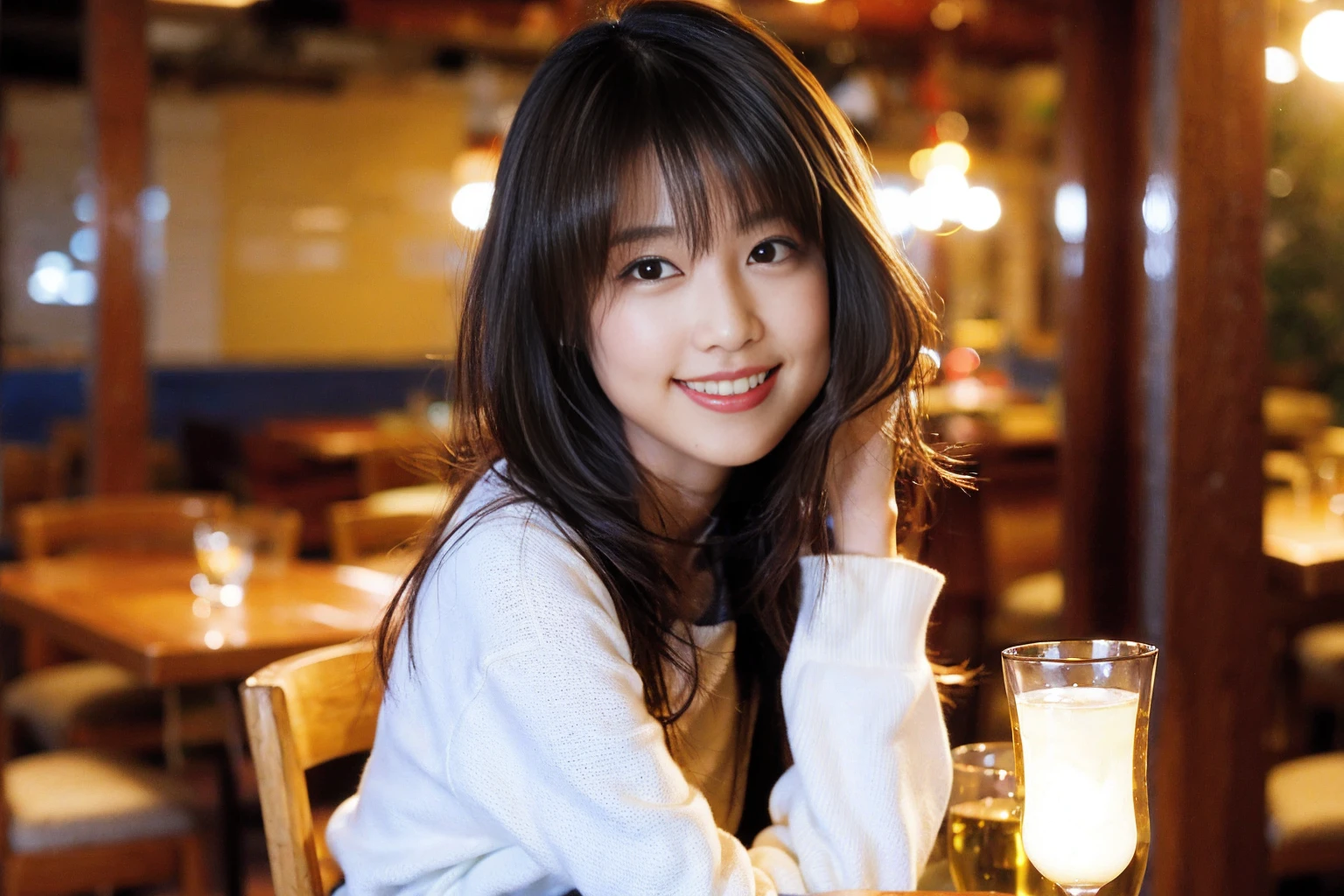 ((Highest quality、8K、masterpiece:1.3))、Shortcuts、cute、slimカップル、modelカップル、actress男優、(Realistic, Intricate details:1.2), full-course dinner、Wine Party、Amazing view of the sunset sky and clouds、A bright smile、short hair,Bright Face、45 years old), 42 years old, red wine 、Appetizers、Italian food、Wine bottle、Champagne、sparkling wine、Two beauties、Brown Hair、Shortcuts、Long sleeve shirt、dress、Beautiful woman 1, (slimな顔), (The body is slim), (Brown Hair), (Shortcuts), cheeks turn a little red,Attractive beauty、restaurant, In a prominent place (From the waist up) Nova Frog Style, actress, model, Upper Body, White wine, slim, wine glass, 中央に置かれたwine glass, smile, (smile: 1.15), Beautiful fine grain, Depth f/2,saturation, High Contrast, Strong light and shadow,Moist Body:1.5、3D texture、Delicate eyes、Brown Hair、The hair is very shiny、