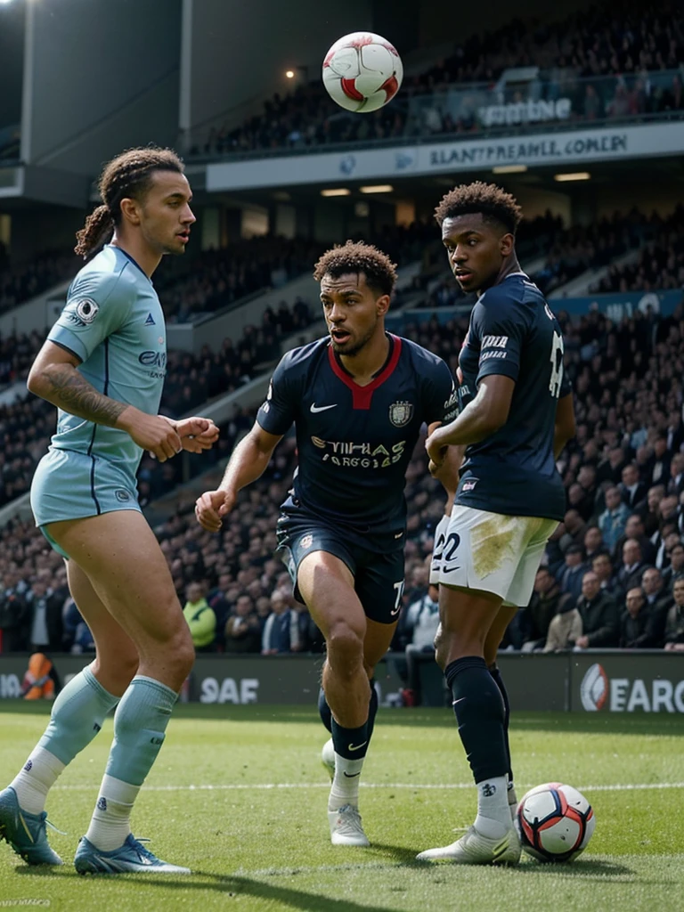 photo des rivalités intense dans la première League donc manchester unuted vs Manchester City et Chelsea contre Liverpool je veux des photos où ils sont entrain de s'affronter sur le terrain dans le football masculin que le jeu soit masculin