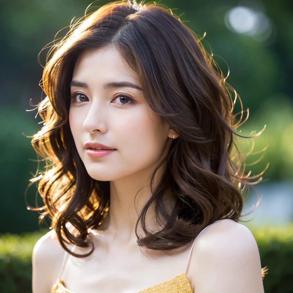Beautiful mature woman with beautiful wavy long hair, I can see her , Ultra-high resolution,(Realistic:1.4), ((Highest quality)), ((masterpiece)), (be familiar with),