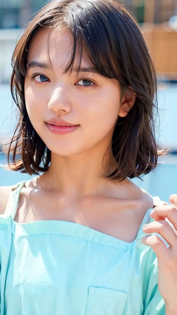 Squat、barefoot((Highest quality, 8K, masterpiece: 1.3)), sharp: 1.2, Perfect Body Beauty: 1.4, Slim Abs: 1.2, (whole body: 1.2), (Tight, off-the-shoulder, see-through), (Underbust: 1.1), (Looking down at the camera)、Round face shape、Give a soft impression。Big eyes、Have a natural facial expression that makes it look like the eyes are blinking.。Adding double eyelid and eyelash details。Thin eyebrows、It has a natural shape、On the eye。Eyebrow arch is natural、Compliment their facial expressions。eyes are shining brightly、Make a lively impression。Pupil size and color are natural、Create an attractive appearance。Add natural shadows and highlights around the eyes、Expressing a three-dimensional effect。
Add fine lines around the eyes and creases on the eyelids.、Achieve a realistic look。The mouth is soft, Smiling face.。lips are plump、Painted in natural colors。
Beautiful teeth alignment、We will create a natural shape that is unique to you.'laughing.。
The corners of the mouth turn up、Create a graceful smile。
Skin texture and expression:
Leaves skin smooth and radiant。The skin texture is natural、Moderate expression of pores and fine wrinkles。
Healthy skin color、Add natural shadows and highlights to create depth。
Gives skin a natural tone、Creates a healthy, bright appearance。
Light and shadow effects:
Considering the shadows and lighting conditions from the light source、顔のExpressing a three-dimensional effect。Wraps your face in soft light、create natural shadows。
Use light reflections and highlights、Enhances skin radiance and eye brightness。
Background and environment:
The background is simple、Choose colors and patterns that complement your facial features、Make sure your face is clear of any obstructions。
Background color and brightness、Adjusting your face to enhance it。