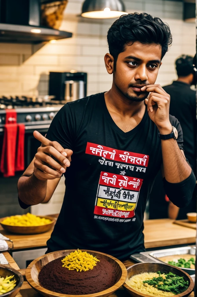 If you buy food worth 1000 taka, you will get a free t-shirt. এই লেখাটাকে ব্যানারের মাধ্যমে বুঝাতে হবে