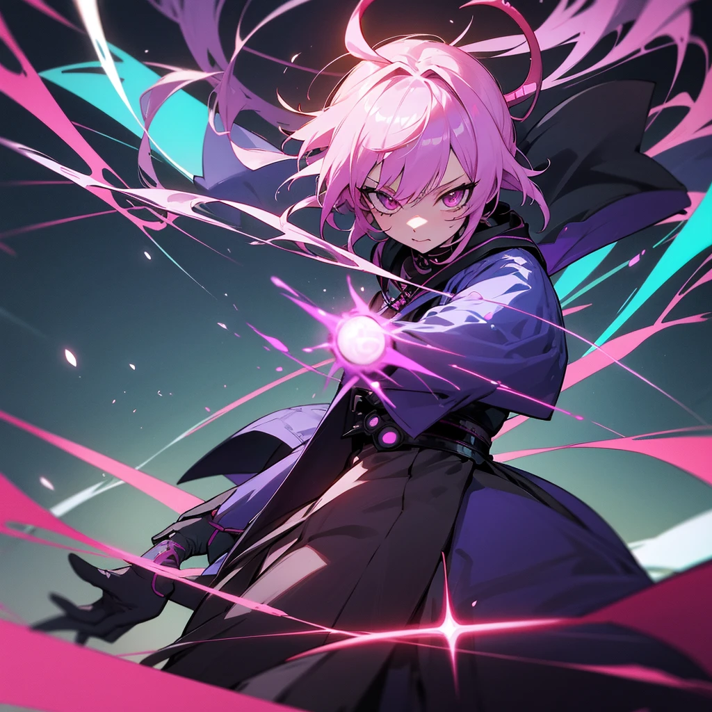 Genshin impact scaramouche demon anime cyberpunk neon colors icon wanderer the balladeer kabukimono kunikasushi the sixth harbinger of the fatui