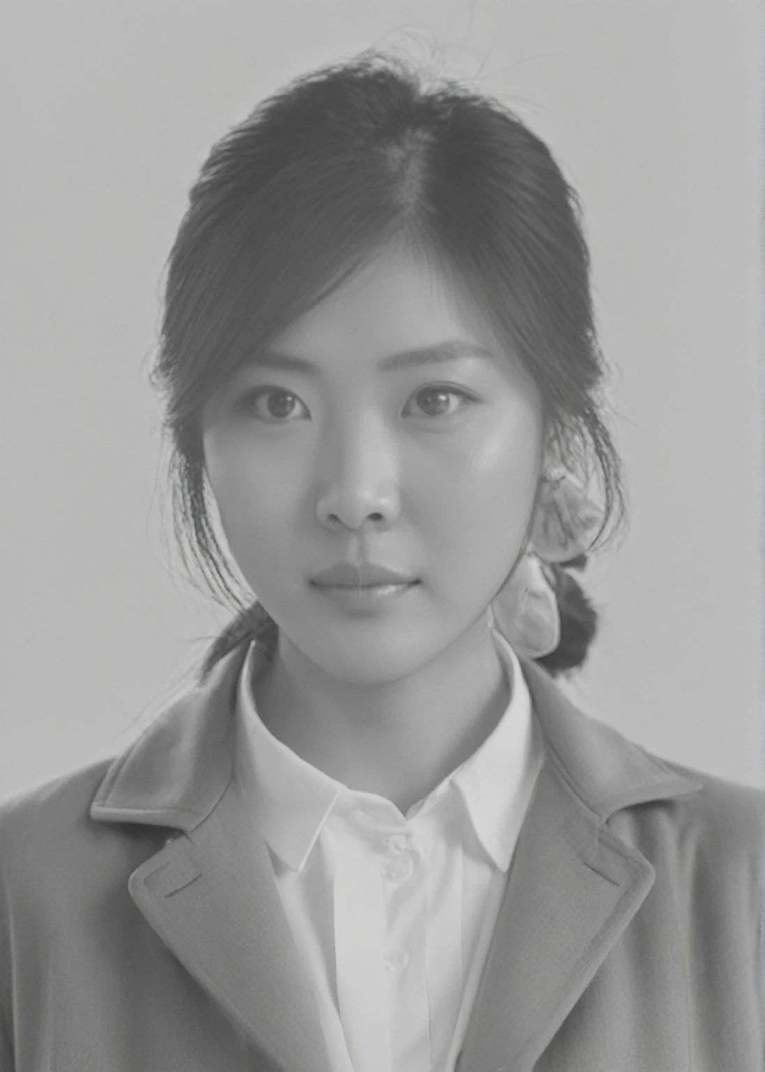Chinese women in the old society wore a gray khaki coat with a small lapel and a white collared shirt underneath.,high resolution,Best quality,masterpiece,超high resolution,(Honesty:1.4),RAW photos
