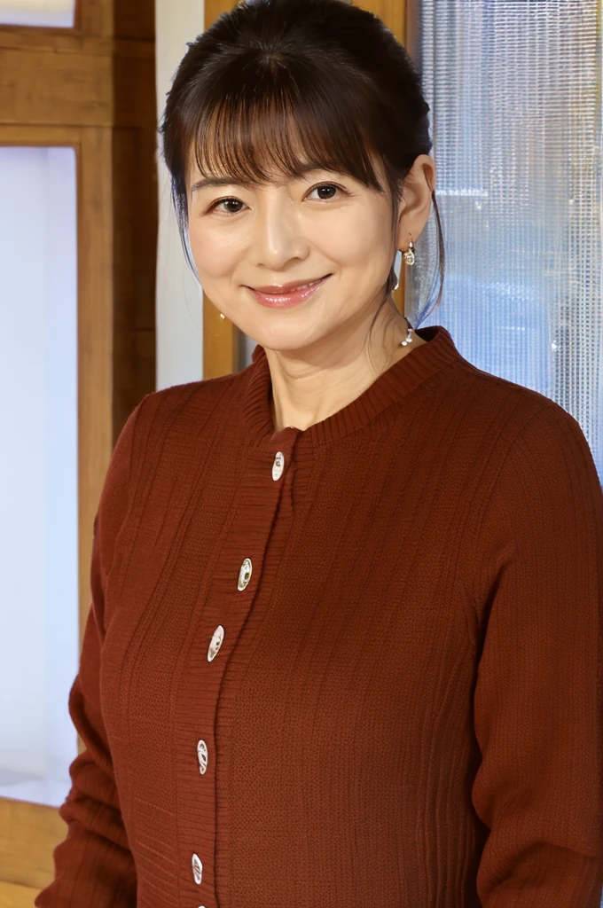 ((Highest quality)), ((masterpiece)), (detailed),Perfect Face,Japanese,Mature Woman,Upper Body
